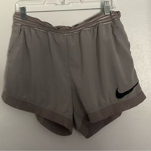 grey nike dri-fit running shorts